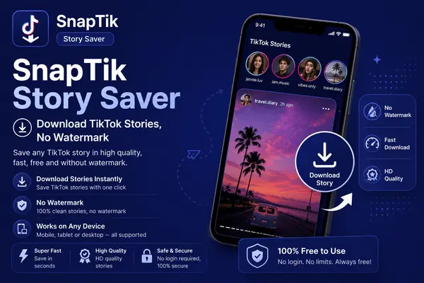 SnapTik Story Saver – Download TikTok Stories, No Watermark